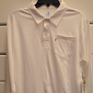Johnnie O' White Long Sleeve Polo size 16 NWT